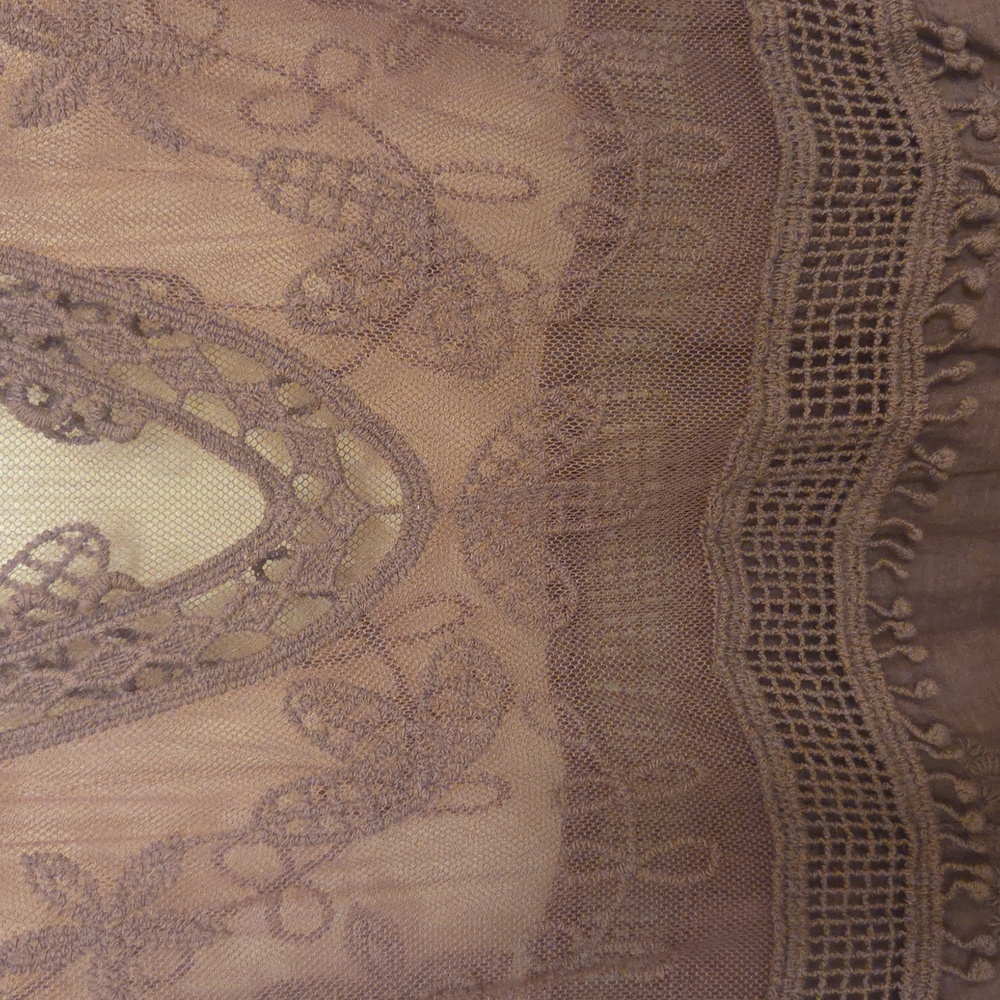 Purple Lace semi sheer boho beach cover up. O/S.